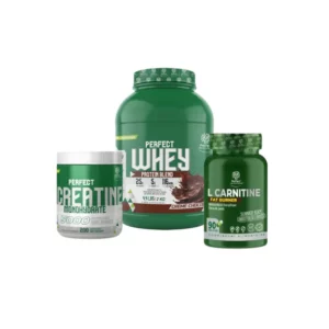 perfect whey Tunisie, pack whey creatine l‑carnitine, prise de masse musculation Tunisie, complément performance sport, whey 2kg créatine L‑Carnitine pack.