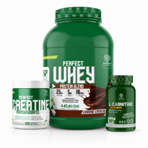 perfect whey Tunisie, pack whey creatine l‑carnitine, prise de masse musculation Tunisie, complément performance sport, whey 2kg créatine L‑Carnitine pack.