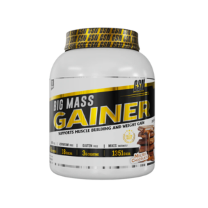 mass gainer 3kg Tunisie, prise de masse gainer, gainer créatine 3g, calories gain mass GSN, BCAA, gainer muscle Tunisie.