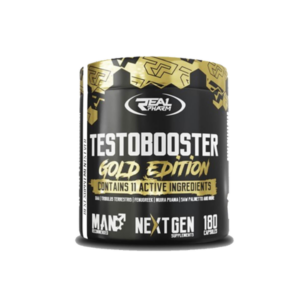 Testobooster Gold Edition Tunisie, Real Pharm testosterone booster 180caps, booster testostérone naturel, tribulus maca zinc magnésium testosterone, complément vitalité masculine.
