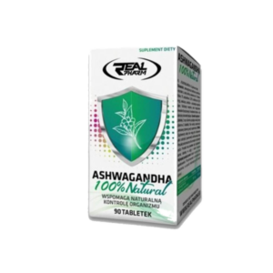Ashwagandha Tunisie, Ashwagandha Real Pharm 90 tab, Withania somnifera adaptogène, stress énergie concentration, complément adaptogène naturel.