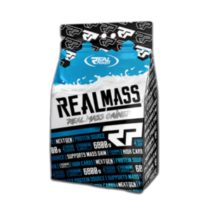 Real Mass 6.8kg Tunisie, gainer prise de masse Real Pharm, mass gainer calories élevé, gainer protéines glucides mix, gainer musculation Tunisie.