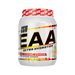 EAA Extra Hydration Tunisie, acides aminés essentiels GSN, EAA + électrolytes, récupération musculaire Tunisie, équilibre hydrique sport, EAA performance.