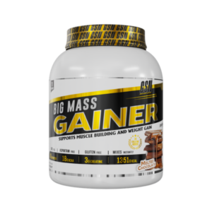 mass gainer 3kg Tunisie, prise de masse gainer, gainer créatine 3g, calories gain mass GSN, BCAA, gainer muscle Tunisie.