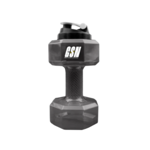 shaker dumbbell Tunisie, Shaker GSN pratique, shaker gym, bouteille mélange sportive, shaker sans BPA, accessoire musculation Tunisie.