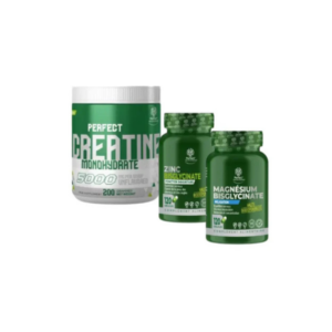 créatine monohydrate Tunisie, zinc bisglycinate capsules Tunisie, magnesium bisglycinate Tunisie, pack performance musculation, complément récupération sport, force endurance Tunisie.