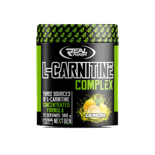 Real Pharm L-Carnitine Complex Tunisie, L-Carnitine poudre 300 g, brûleur de graisses Tunisie, perte de poids sport, métabolisme énergétique carnitine.