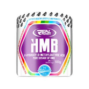 Real Pharm HMB Tunisie, HMB 300 g, complément anti-catabolique, protéine musculaire préservation, HMB récupération musculaire.