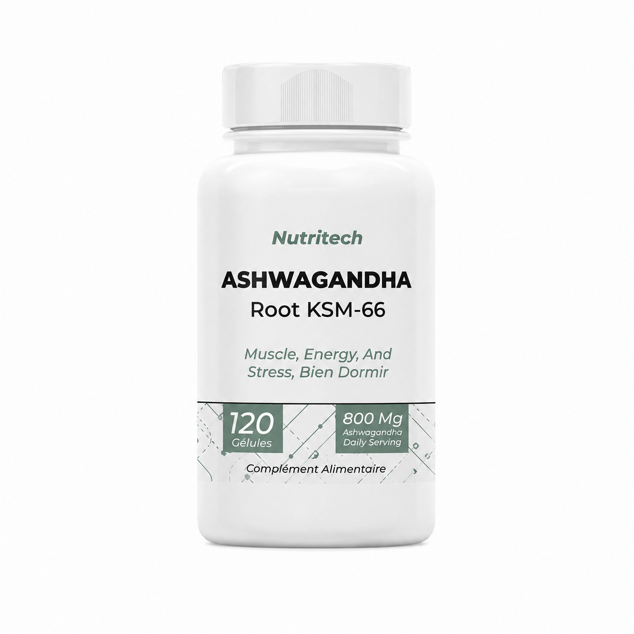 ashwagandha KSM-66 Tunisie, adaptogène stress anxiety, ashwagandha premium capsules, gestion stress performance mentale, supplément nootropique sportif