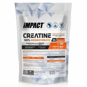 Impact Creatine Monohydrate Tunisie, créatine 100 % pure, créatine performance musculation Tunisie, supplément ATP puissance, créatine micronisée Tunisie.