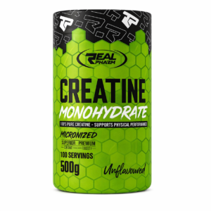 Créatine monohydrate Tunisie, Real Pharm créatine 500g, créatine micronisée performance musculation, booster force puissance récupération, supplément créatine Tunisie.