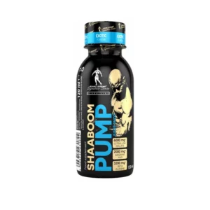 Kevin Levrone Shaaboom Pump Juice Shot Tunisie, pre workout shot Kevin Levrone 120ml, booster liquide énergie endurance, shot pump pour entraînement, pre workout citrulline beta alanine taurine.