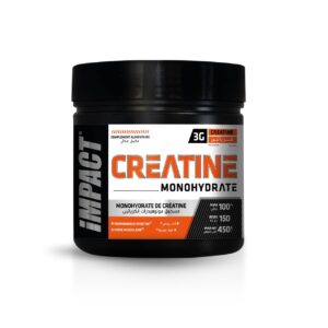 Impact Creatine Monohydrate Tunisie, créatine 100 % pure, créatine performance musculation Tunisie, supplément ATP puissance, créatine micronisée Tunisie. prot tunisie