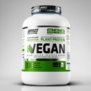 Impact Plant-Protein Vegan Tunisie, protéine végétale riz avoine tunisie, protéines vegan musculation, protéine sans lactose sans soja Tunisie, EAA BCAA protéine vegan, récupération musculaire vegan.