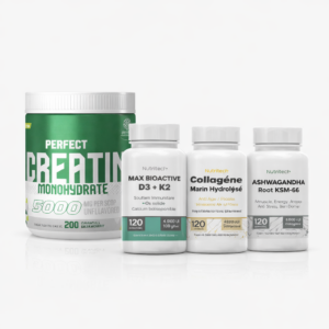 Creatine 200G P.N. + Collagen 120 Caps + Ashwagandha 120 Caps + D3+K2 120 Caps N.T.