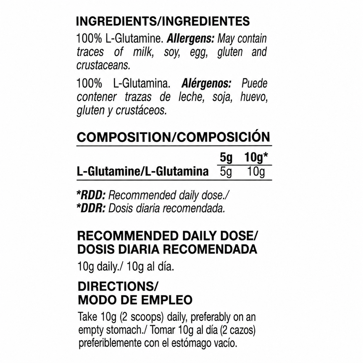 glutamine tunisie