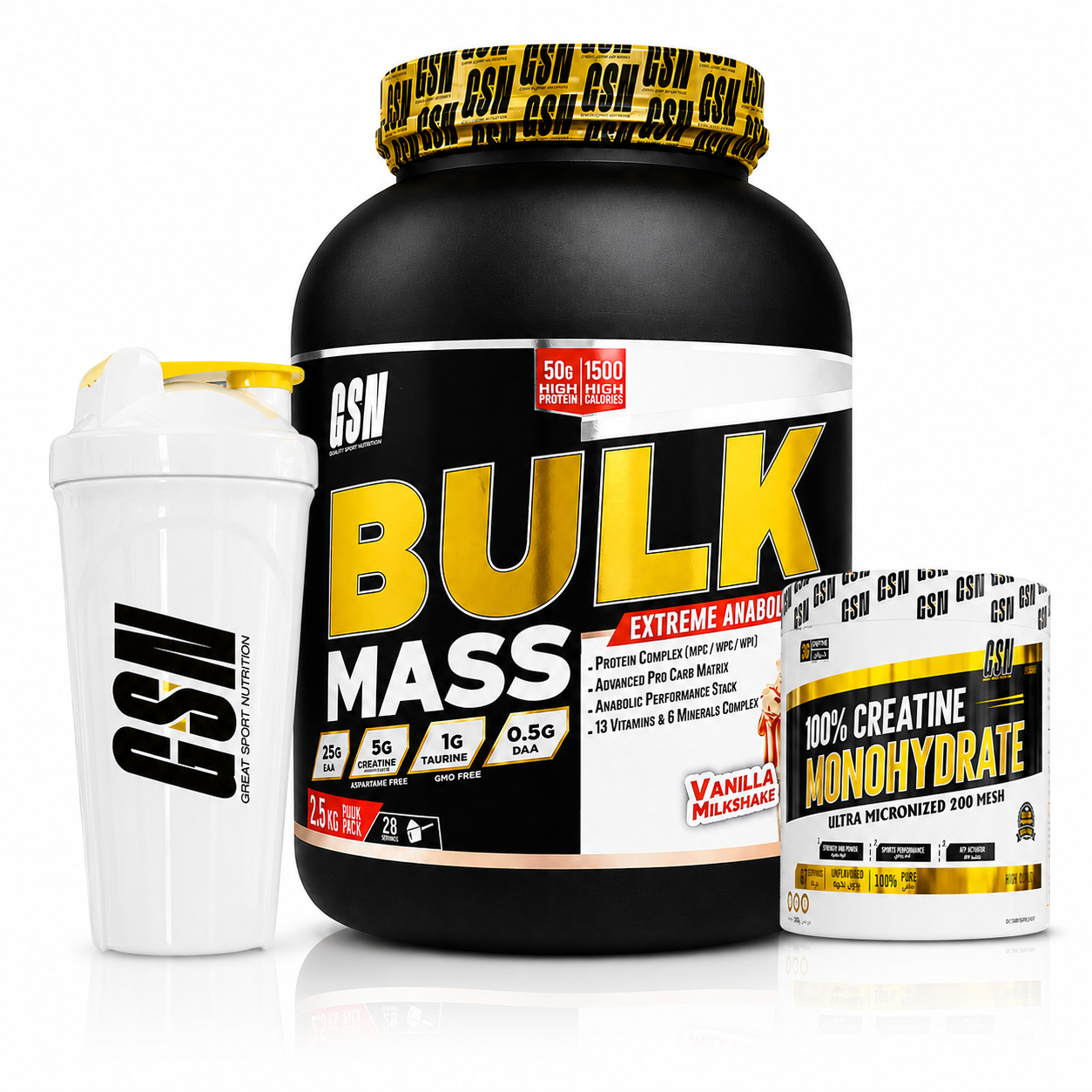 pack mass gainer créatine