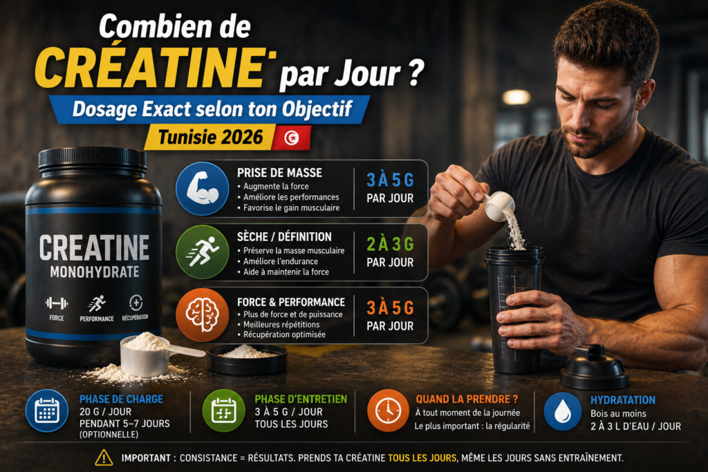 Combien de Créatine par Jour ?