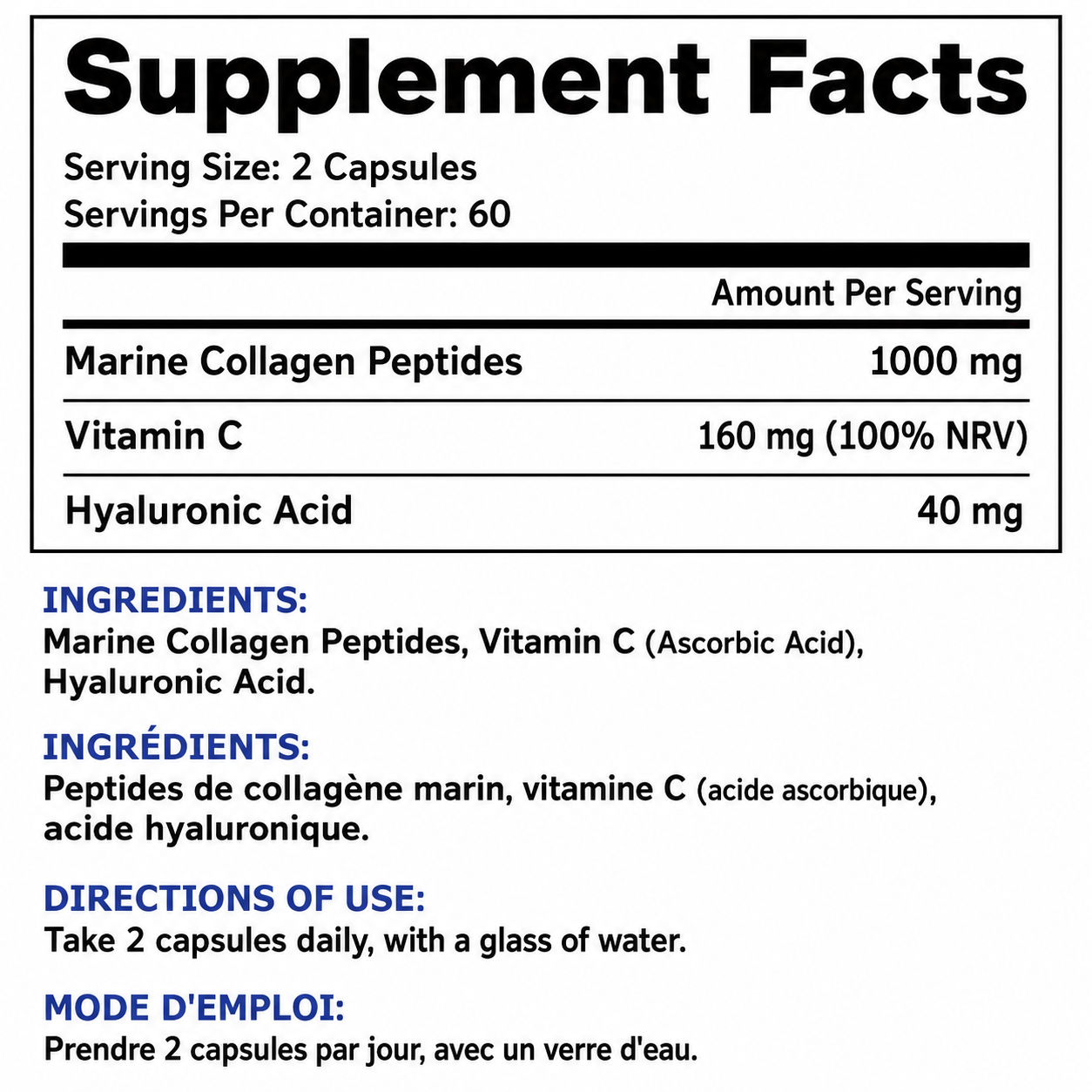 Marine Collagen - 120 Caps - GSN – Image 2