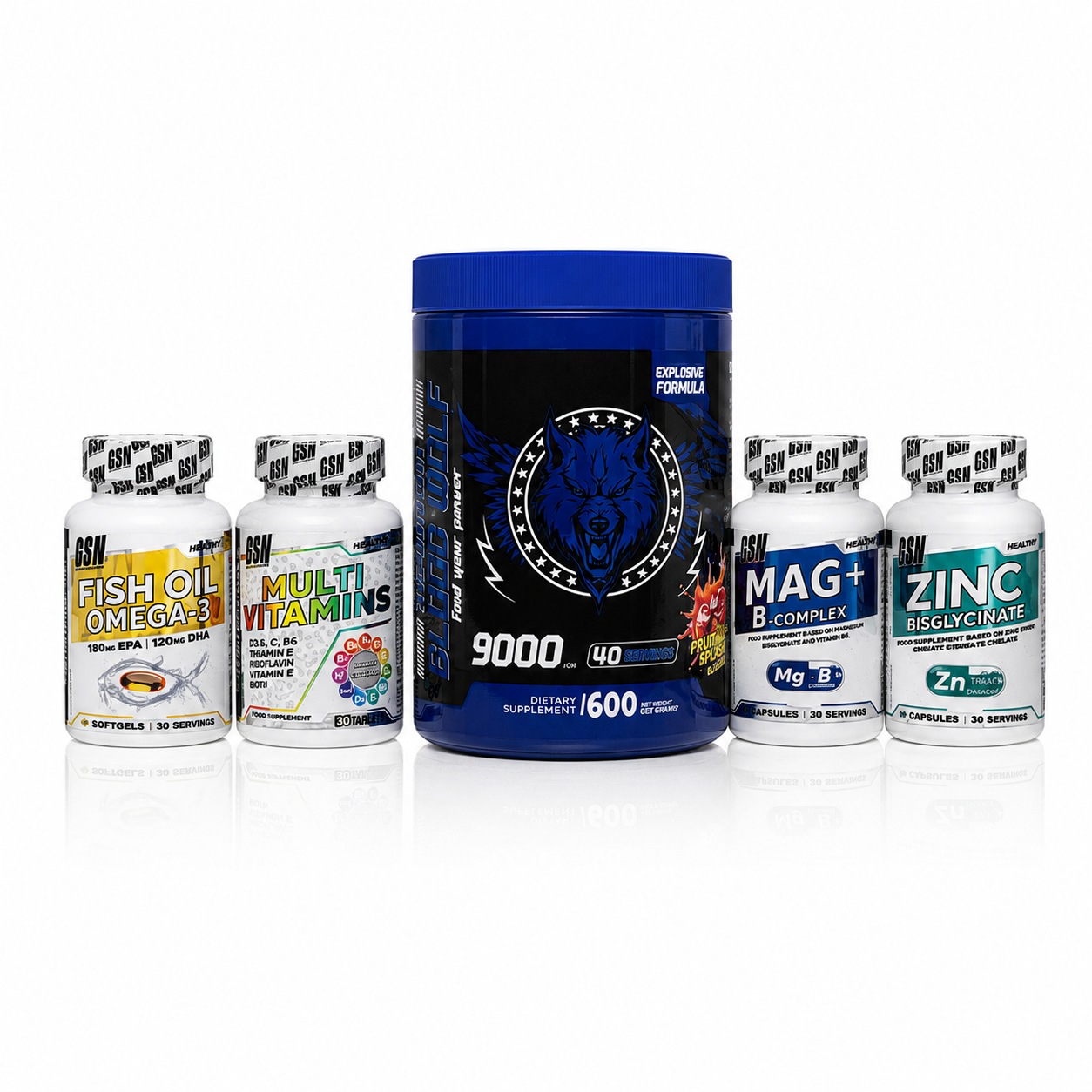 Pack Performance & Micronutrition – Blood Wolf + 4 Essentiels GSN