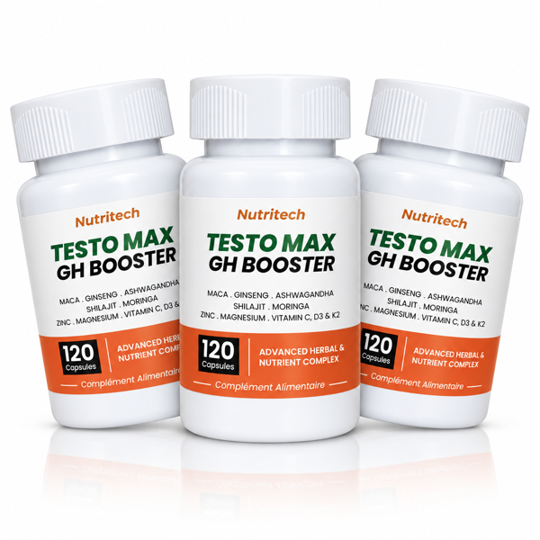 3X Testo Max GH Booster 120 Caps – Nutritech