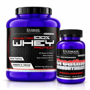 Prostar 100% Whey Protein 2,39 kg + Creatine Monohydrate 300 g Ultimate Nutrition