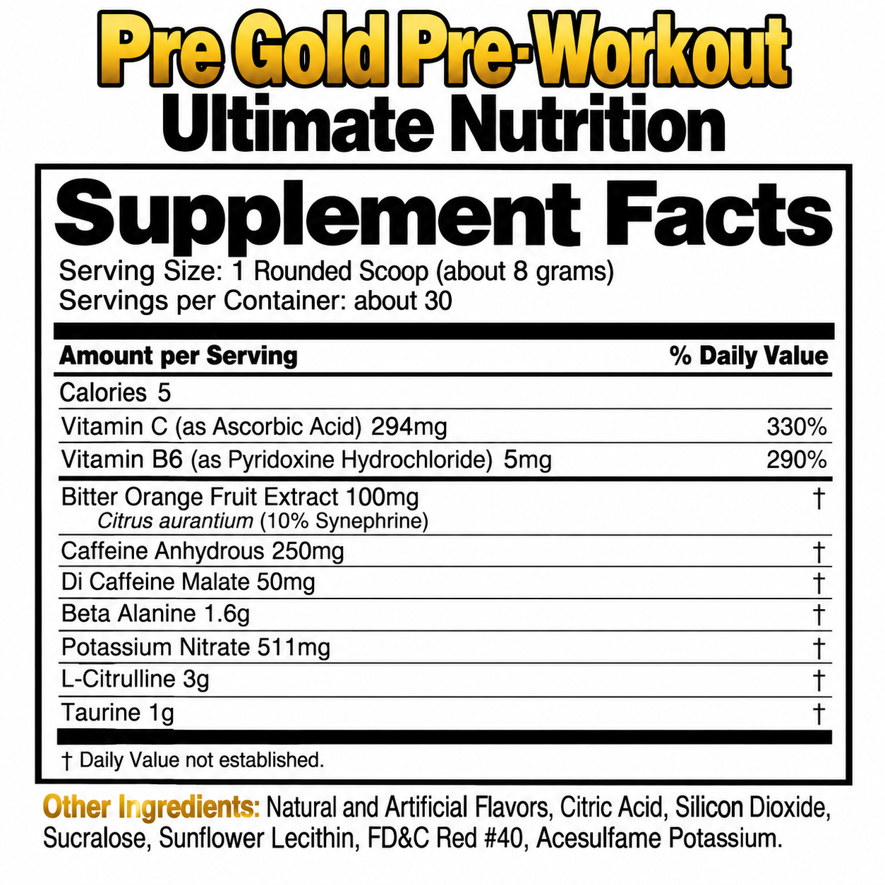 Pre Gold 250 g, Pre Gold Tunisie